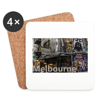 Melbourne - Untersetzer (4er-Set) - Weiß - Vorne