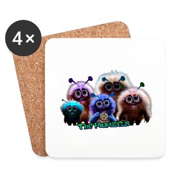 MumzelHunt - Coasters (set of 4) - white - Front