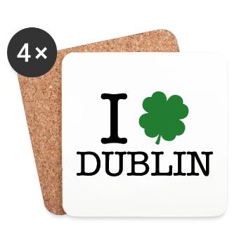 Ich liebe Dublin - Untersetzer (4er-Set) - Weiß - Vorne