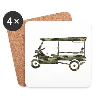 Tarn-Tuk-Tuk-Armee - Untersetzer (4er-Set) - Weiß - Vorne