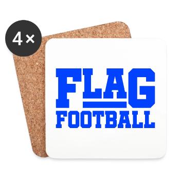 Joueurs de flag football Joueurs - Dessous de verre (lot de 4) - blanc - Devant
