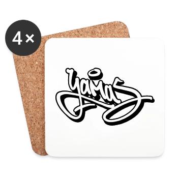 Yamas ! - Dessous de verre (lot de 4) - blanc - Devant