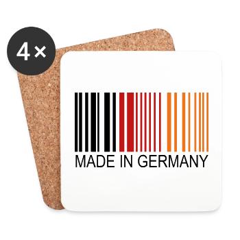 Made in Germany - Untersetzer (4er-Set) - Weiß - Vorne