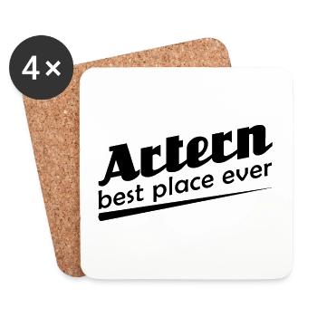 Artern - Stadt best place ever - Untersetzer (4er-Set) - Weiß - Vorne