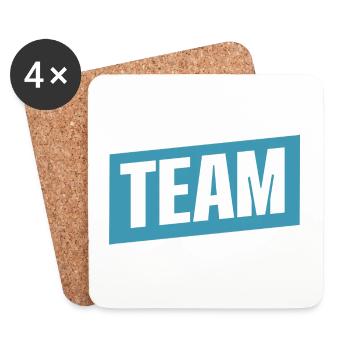 Team - Untersetzer (4er-Set) - Weiß - Vorne