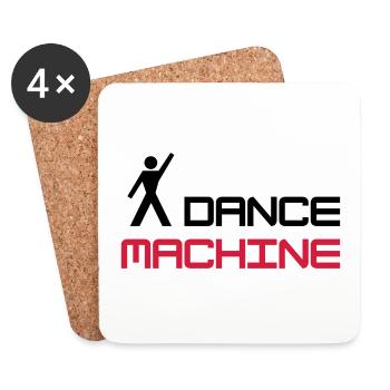 ★ Design colors changeable ★ Dance Machine - Coasters (set of 4) - white - Front