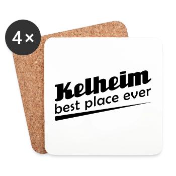 Kelheim - Stadt best place ever - Untersetzer (4er-Set) - Weiß - Vorne