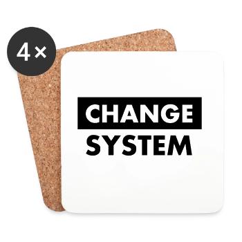 Change system - Untersetzer (4er-Set) - Weiß - Vorne