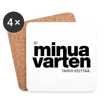No need to cook for me - Coasters (set of 4) - white - Front