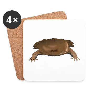 Honeycomb toad frog fans and amphibians lovers - Coasters (set of 4) - white - Front