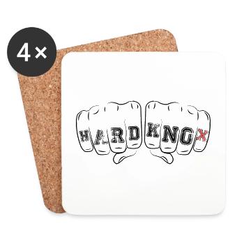 Hard Knox Fist - Untersetzer (4er-Set) - Weiß - Vorne
