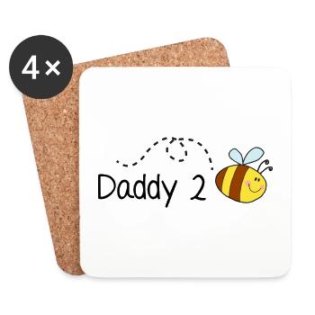 Daddy 2 Bee - Coasters (set of 4) - white - Front