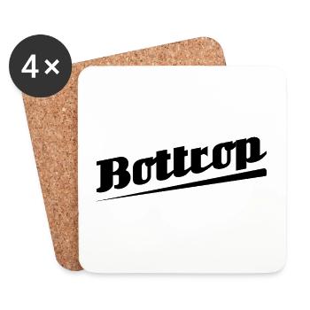 Bottrop - Textdesign mit Stadtnamen - Untersetzer (4er-Set) - Weiß - Vorne