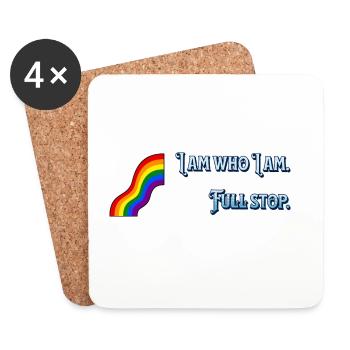 I am what I am - Coasters (set of 4) - white - Front