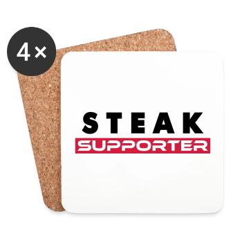 Steak Fan - Untersetzer (4er-Set) - Weiß - Vorne
