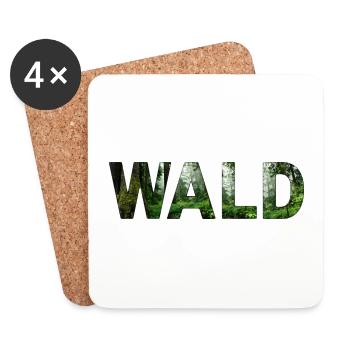 Natur | Wald - Untersetzer (4er-Set) - Weiß - Vorne