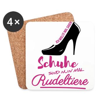 Schuhe Rudeltiere shoppen Schuhtick High heels - Untersetzer (4er-Set) - Weiß - Vorne