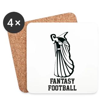 Fantasie Football - Untersetzer (4er-Set) - Weiß - Vorne