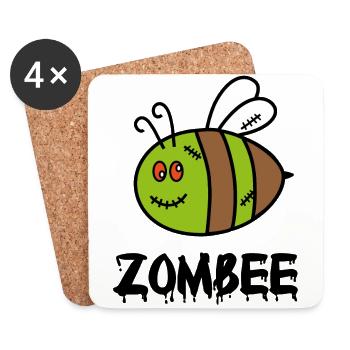 Zombee - Untersetzer (4er-Set) - Weiß - Vorne