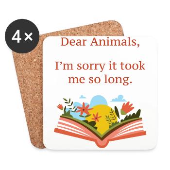 I'm sorry it took so long Vegan - Coasters (set of 4) - white - Front
