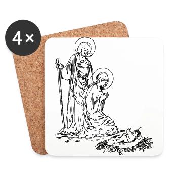 Christian - Coasters (set of 4) - white - Front