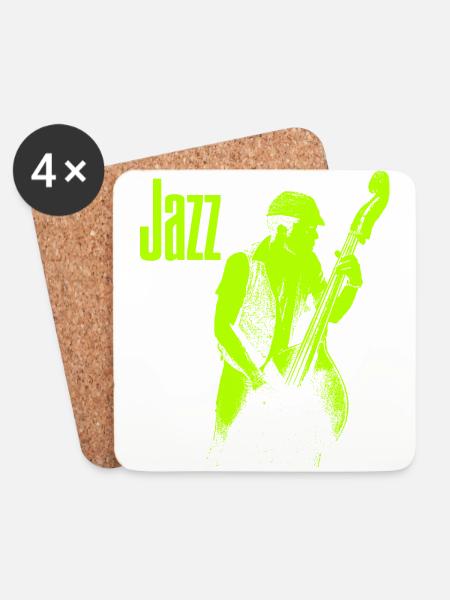 Jazz - Untersetzer (4er-Set) - Weiß