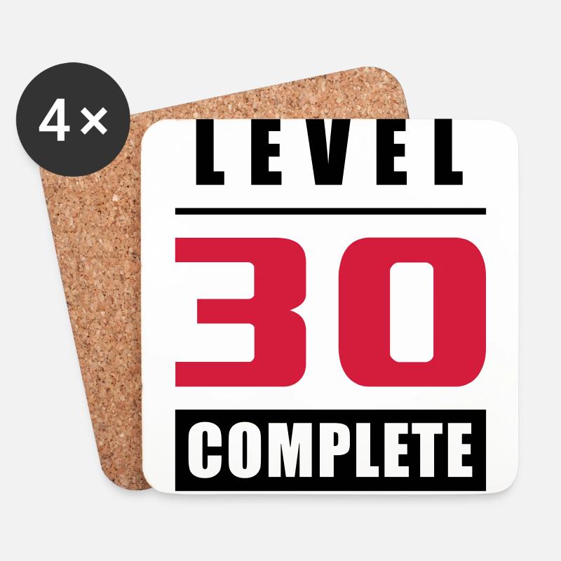 Level 30 - Complete - Coasters (set of 4) - white