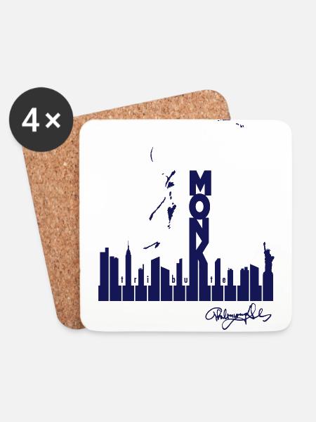 Monk B - Untersetzer (4er-Set) - Weiß