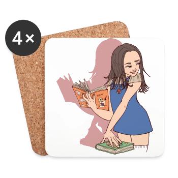 Emma Student - Coasters (set of 4) - white - Front