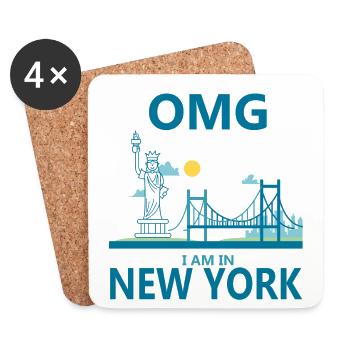 NEW YORK - Coasters (set of 4) - white - Front