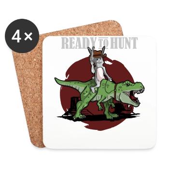 Ready to Hunt some Eastereggs! - Coasters (set of 4) - white - Front