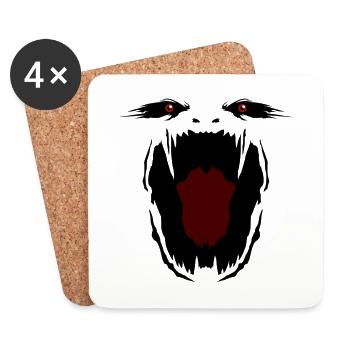 Monster - Untersetzer (4er-Set) - Weiß - Vorne