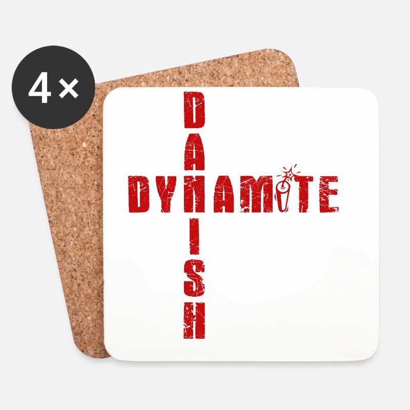 Danish Dynamite - Untersetzer (4er-Set) - Weiß
