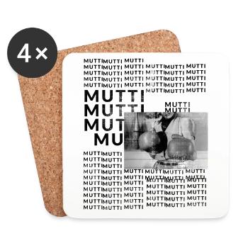 Mum Mum Mum - Coasters (set of 4) - white - Front