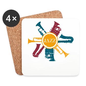 Jazz - Untersetzer (4er-Set) - Weiß - Vorne