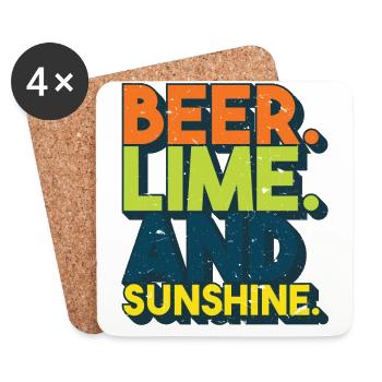 Gutes Bier - Untersetzer (4er-Set) - Weiß - Vorne