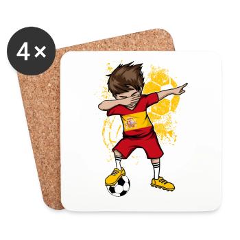 Spain national team Dab World Cup football - Coasters (set of 4) - white - Front