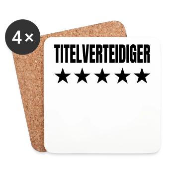 Soccer World Cup Germany title holder gift - Coasters (set of 4) - white - Front