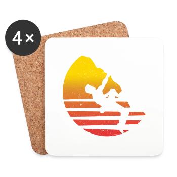 Klettern - Untersetzer (4er-Set) - Weiß - Vorne