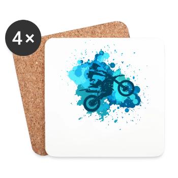 Motocross - Coasters (set of 4) - white - Front