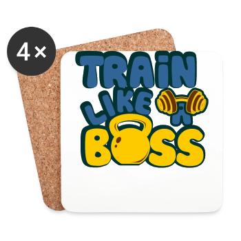 fun shirt for athletes - Coasters (set of 4) - white - Front