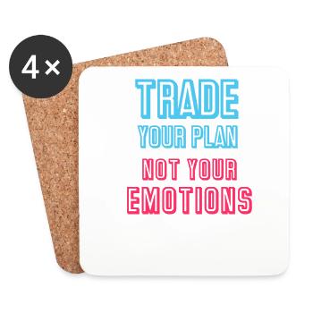 Trade your plan - Coasters (set of 4) - white - Front
