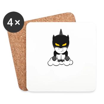 Unicorn bat gift - Coasters (set of 4) - white - Front