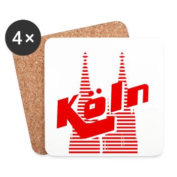 Cologne - Coasters (set of 4) - white - Front
