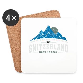 Suisse Say comme idée cadeau pour Suisse - Dessous de verre (lot de 4) - blanc - Devant