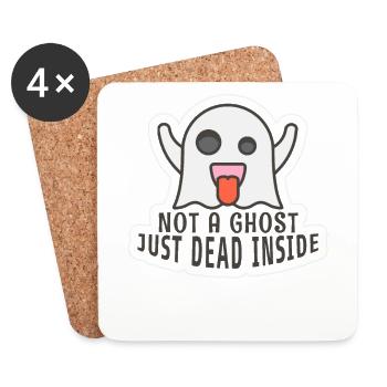 Not a Ghost Just Dead Inside!! - Untersetzer (4er-Set) - Weiß - Vorne