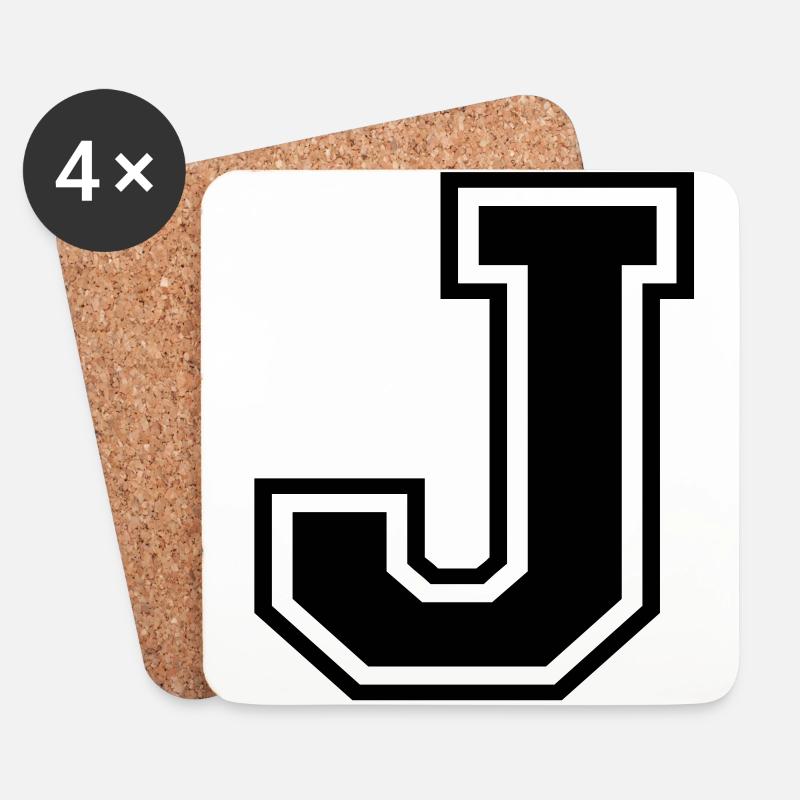 j - Untersetzer (4er-Set) - Weiß