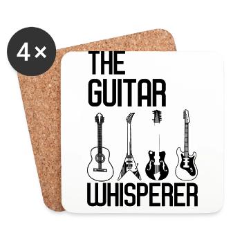 The Guitar Whisperer - Untersetzer (4er-Set) - Weiß - Vorne