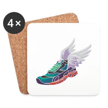 Track and Field Athletics Coach Gift - Coasters (set of 4) - white - Front