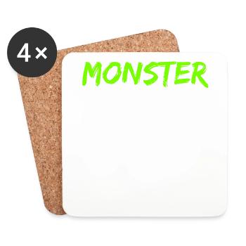 monster - Coasters (set of 4) - white - Front